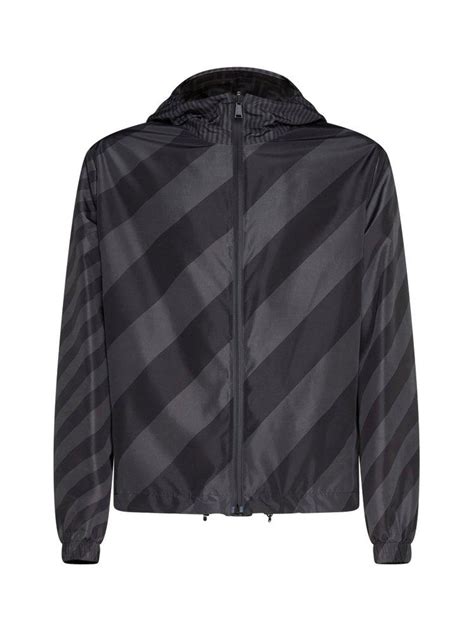 fendi reversable jacket|fendi windbreaker jacket black.